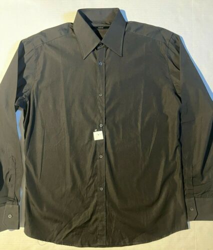 GUCCI dress shirt, white and black stripes size 38 men's GUCCI dress shirt, white and black stripes size 38 men's