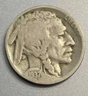 1937  BUFFALO NICKEL.  HARD TO FIND IN CIRCULATION.