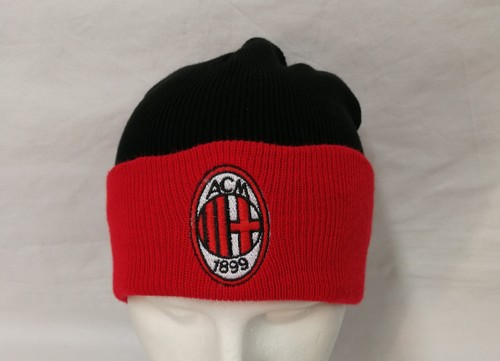 CAPPELLO INVERNALE AC MILAN IDEA REGALO NATALE TIFOSO MILANISTA CALCIO  ZUCCOTTO | eBay