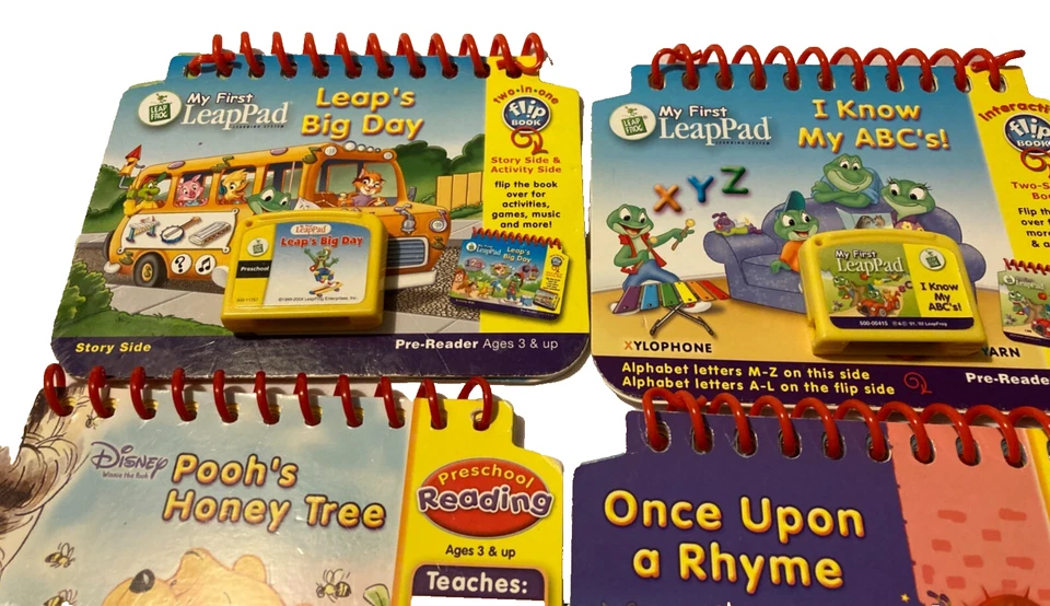 Lot of 6 Leapfrog My First LeapPad Books & Game Cartridges-Pooh, ABC's, Wiggles - Image 3 of 4