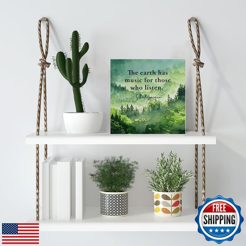 Dumyum Spring Home Decor Spring Decorations the Earth Has Music for Those Who - Picture 5 of 5