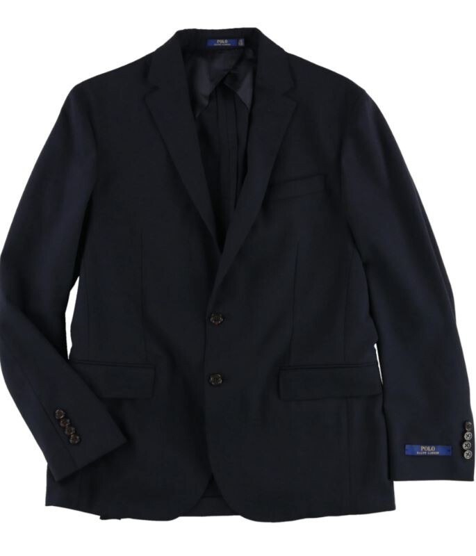 Мужской однотонный блейзер на двух пуговицах от Ralph Lauren, 44REG