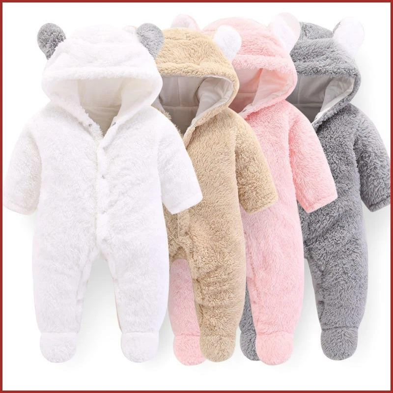 Ropa para BEbe Recien NiñO Niña Conjuntos De Lana Gruesa Monos Para FriO | eBay