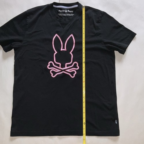Psycho Bunny Men’s Black Embroidered Logo T-Shirt Size 5 Pima Cotton - Picture 6 of 9
