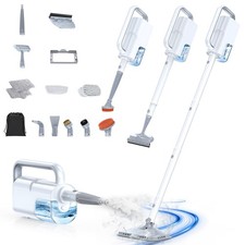 Steam Mop with Detachable Handheld Steam Cleaner, 10-in-1 Multi Accessories, ...