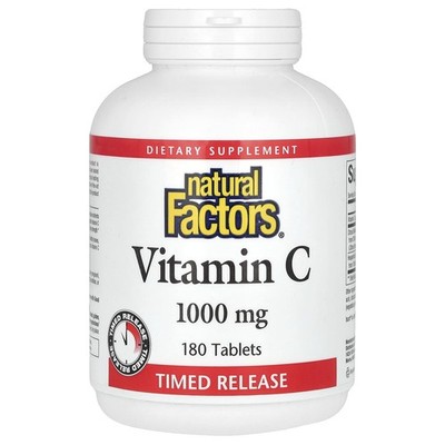 Natural Factors Vitamin C 1000mg Time Release 180 Tabletten