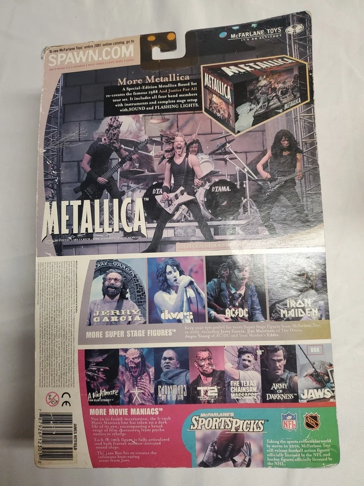 2001 McFarlane Spawn Metallica Harvesters of Sorrow complete 4 figure set Sealed - Image 4 of 4