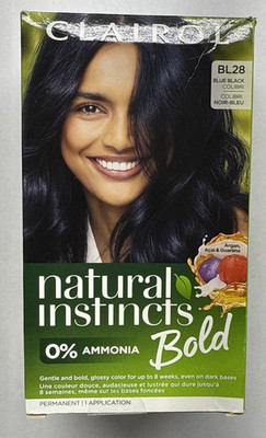 Clairol Natural Instincts Bold Ammonia Free Permanent Hair Color BL28 BLUE BLACK