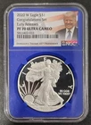 2020 W Proof American Silver Eagle Congratulations Set NGC PF70 UCAM Trump ER