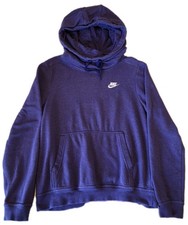 NIKE Sportswear Women's Sz Small Funnel-neck Mystic Navy Hoodie Sweatshirt