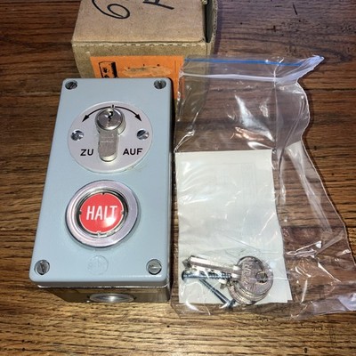 GEBA Keyed Wall Switch J-APZ 2-2T/W Gate Door Controller German