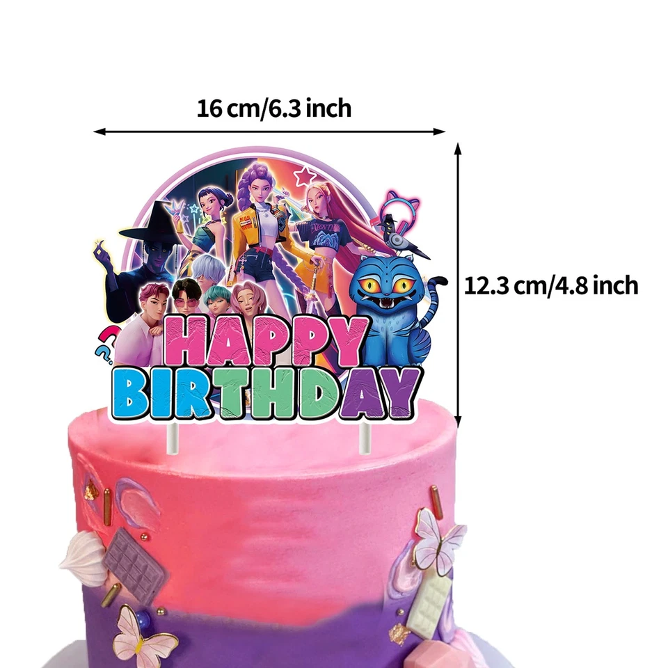 Huntrix KPop Demon Hunters Birthday Decorations Party Surprised Gifts for Kids - Image 3 of 4