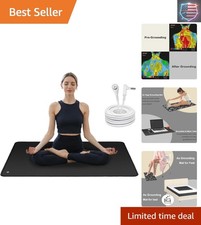 Grounding Mat,Earth Connected for Sleep, Energy,Balance,Pads with 15ft Cord,I...