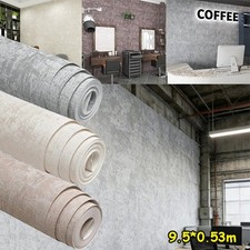 3D Grey Industrial Concrete Effect Textured Wallpaper Living Room Wall Paper UK