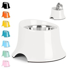 Tilted Elevated Dog Bowls Non-Slip Pet Feeder Stand Medium Small M/2 Cup
