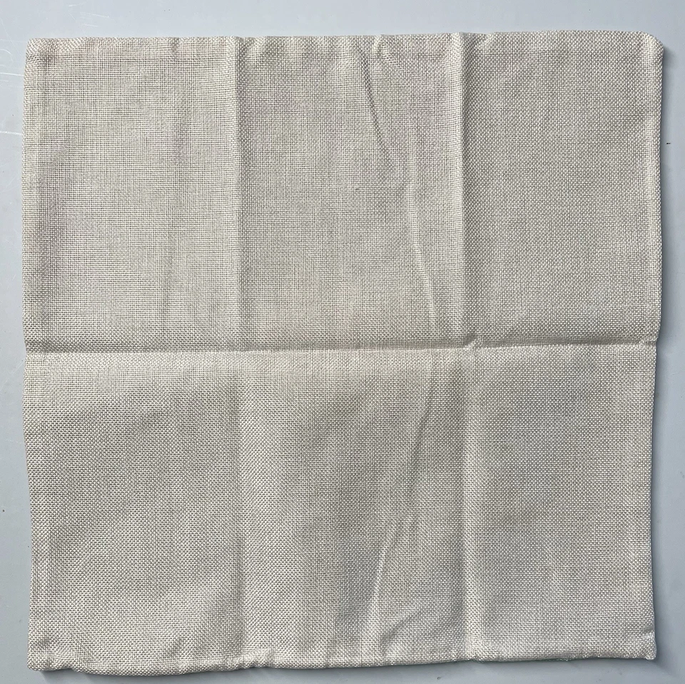 Накидка на подушку с монограммой с буквой D льняная застежка-молния 17 X 17 дюймов - Изображение 2 из 2