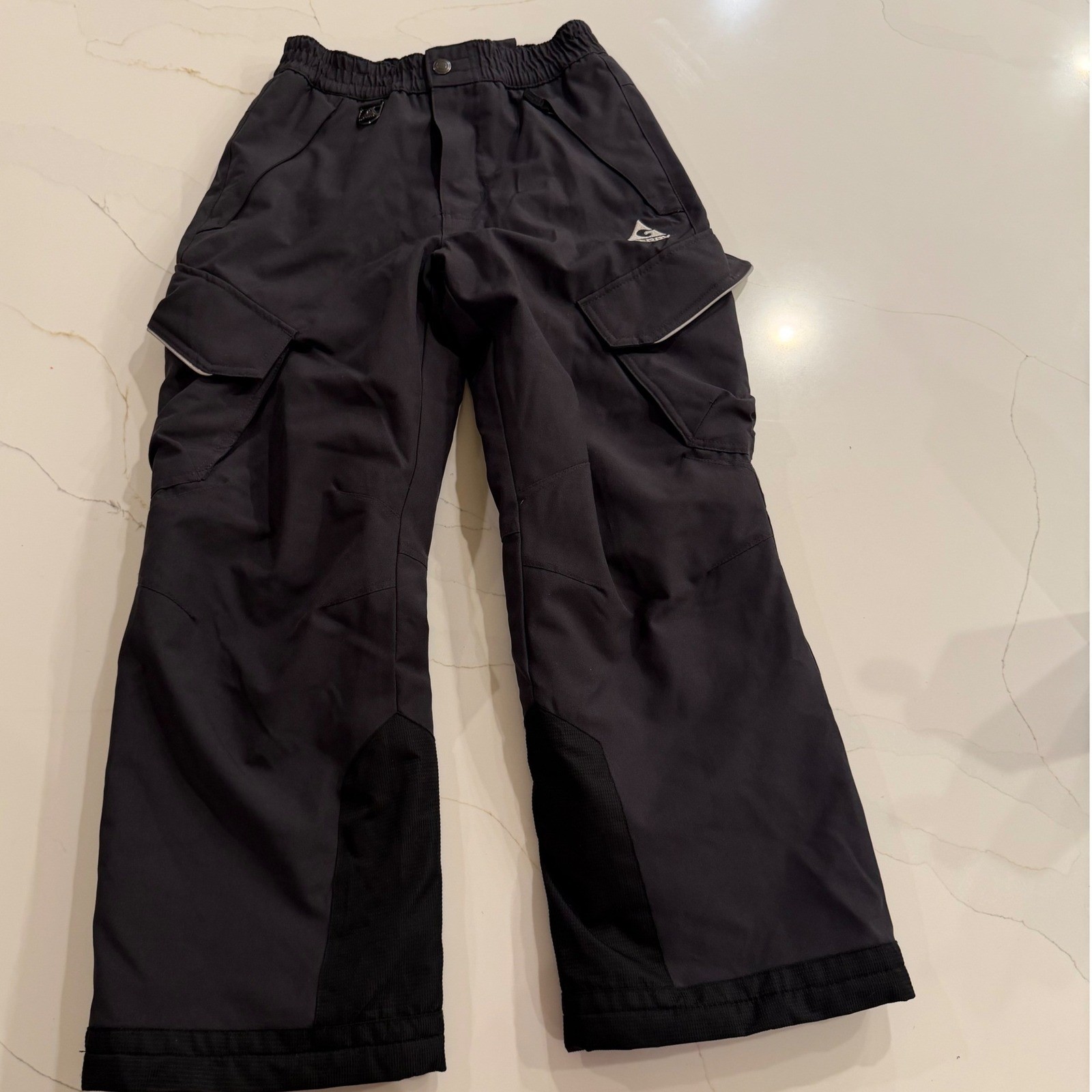 Gerry Snow Pants Boys Size 10-12 Black Insulated Waterproof Ski Snowboard