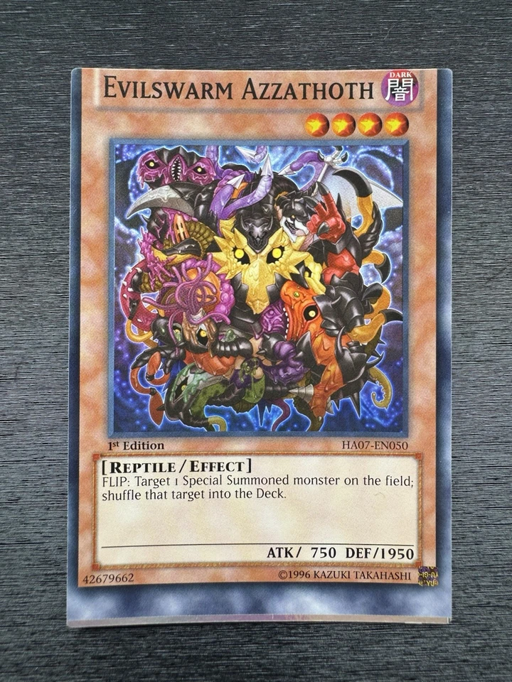 YuGiOh! Evilswarm Error Misprint Miscut Bundle HA07 1st Edition Super Rare NM - Image 4 of 4