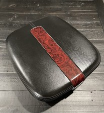 2007-2014 Cadillac Escalade Center Console Arm Rest Lid Black Leather Wood Grain