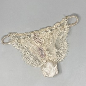 Agent Provocateur Stephanee Ivory Silk Brief AP2 Small NWT