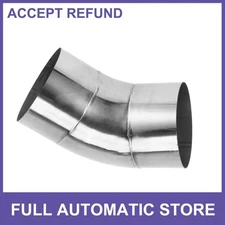 45 Degree Mandrel Exhaust Pipe DIY Custom 4" OD 3.94" Leg  Stainless Steel