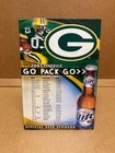 2003 Green Bay Packers Miller Lite Beer 4" x 6" Tavern Tent Schedule — photo 1