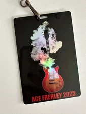 Kiss Ace Frehley 2025 Authentic Pass Grants Backstage, Venue Access Pass