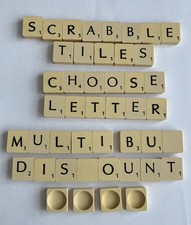 Spare / Replacement Scrabble letter tiles. Choose Letter (qty 1). Multi-Discount