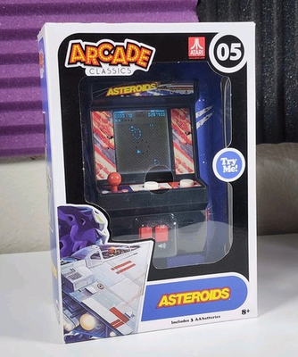 #ad ASTEROIDS ARCADE CLASSICS #05 Mini Handheld Retro Atari Video Game NEW SEALED $9.95