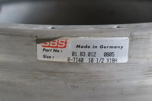 llantas BBS - Cama interior 10,5x18 Número de pieza: 01.83.012 0805 - Imagen 4 de 4