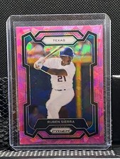 Ruben Sierra 2024 Prizm Pink Cracked Ice  - Rangers