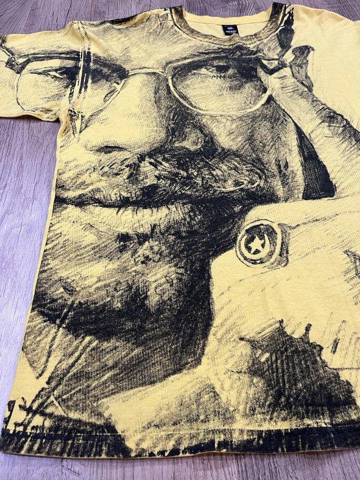 Camisa Malcolm X 10 DEEP AOP Gráfico Grande Doble Cara Y2K Hecha en EE. UU. Para hombres XL Foto 3 de 4