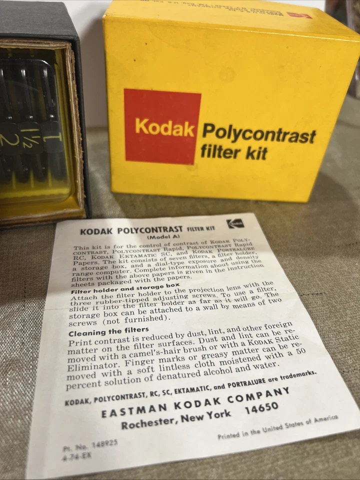 Vintage Kodak Polycontrast Filter Kit Model A In Original Box - Image 2 of 4