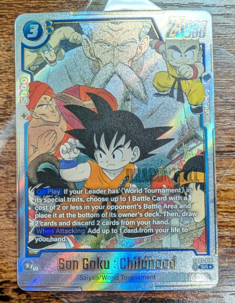 Son Goku : Childhood SB01-018 Gold Alternate Art Dragon Ball Manga