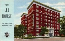 Washington DC The Lee House Hotel Linen Curt Teich Albert Pick Postcard