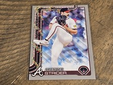 2025 Topps Holiday #H75 Spencer Strider Silver Glitter Nmmt