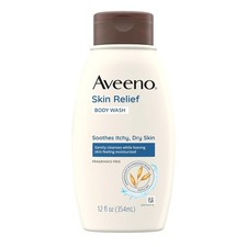 Aveeno Skin Relief Liquid Body Wash Bottle Unscented 12 oz. 111702900 1 Ct