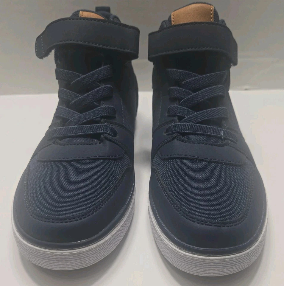The Children's Place мальчиков синий темно-синий холст высоты верхний туфли размер 5.  S - Изображение 3 из 4