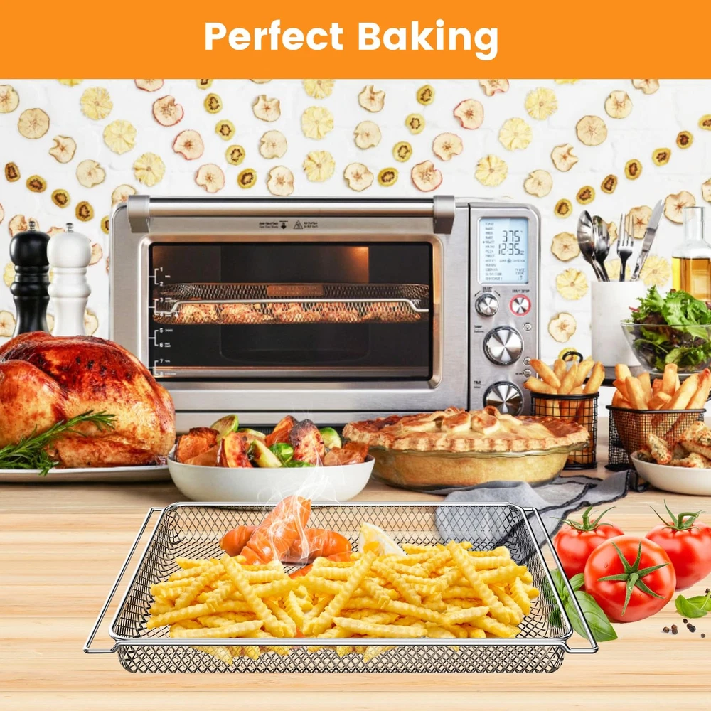 Breville BOV900BSS Smart Oven Air Fryer Pro Replacement Basket 16.5x11 Inches Breville BOV900BSS Smart Oven Air Fryer Pro Replacement Basket 16.5x11 Inches