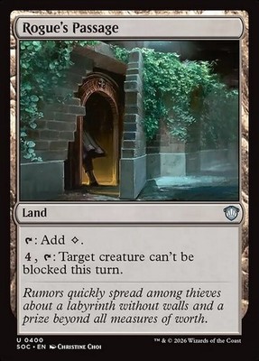 *MtG: 4x Rogue's Passage - Commander Secrets of Strixhaven UC - magicman*