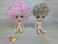 Custom Icy Doll Midi Size Curly Hair Pink Brown Pair Set toy boy girl YZ