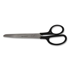 Westcott 13139 Straight Black Handle Design Line Straight Steel Scissors New