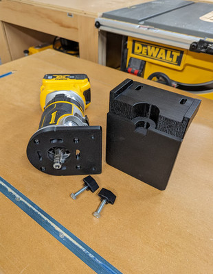Palm Router Edge Band Trimmer Handle w/ Dust Collection Upgrade
