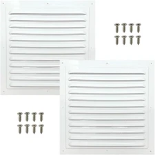 2Pcs Attic Vents Gable Vents for Shed Shed Vent Kit with Screen Mesh Square Vent