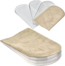 Adjustable Heel Lift Inserts 2 Pack Soft Silicone Insoles 1/4-1" Shoes 4 Layers