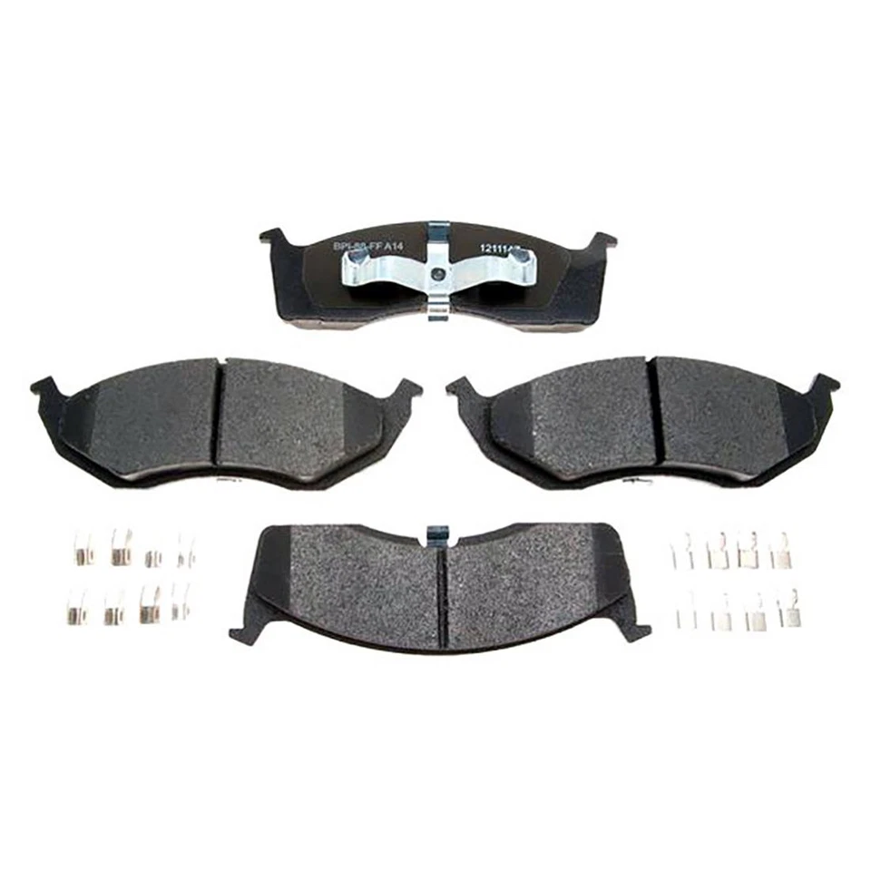 Front Kit Brake Rotors + Ceramic Pads & Hardware For 2002-2004 Chrysler Concorde - Image 2 of 4