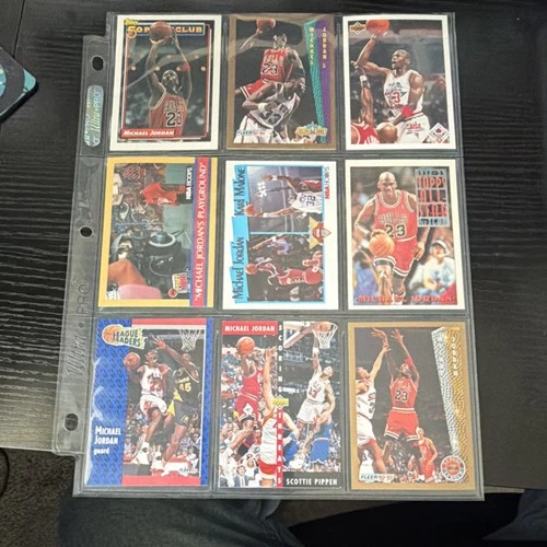 Michael Jordan Scottie Pippen Basketball Card Lot - Fleer Upper Deck SkyBox 9