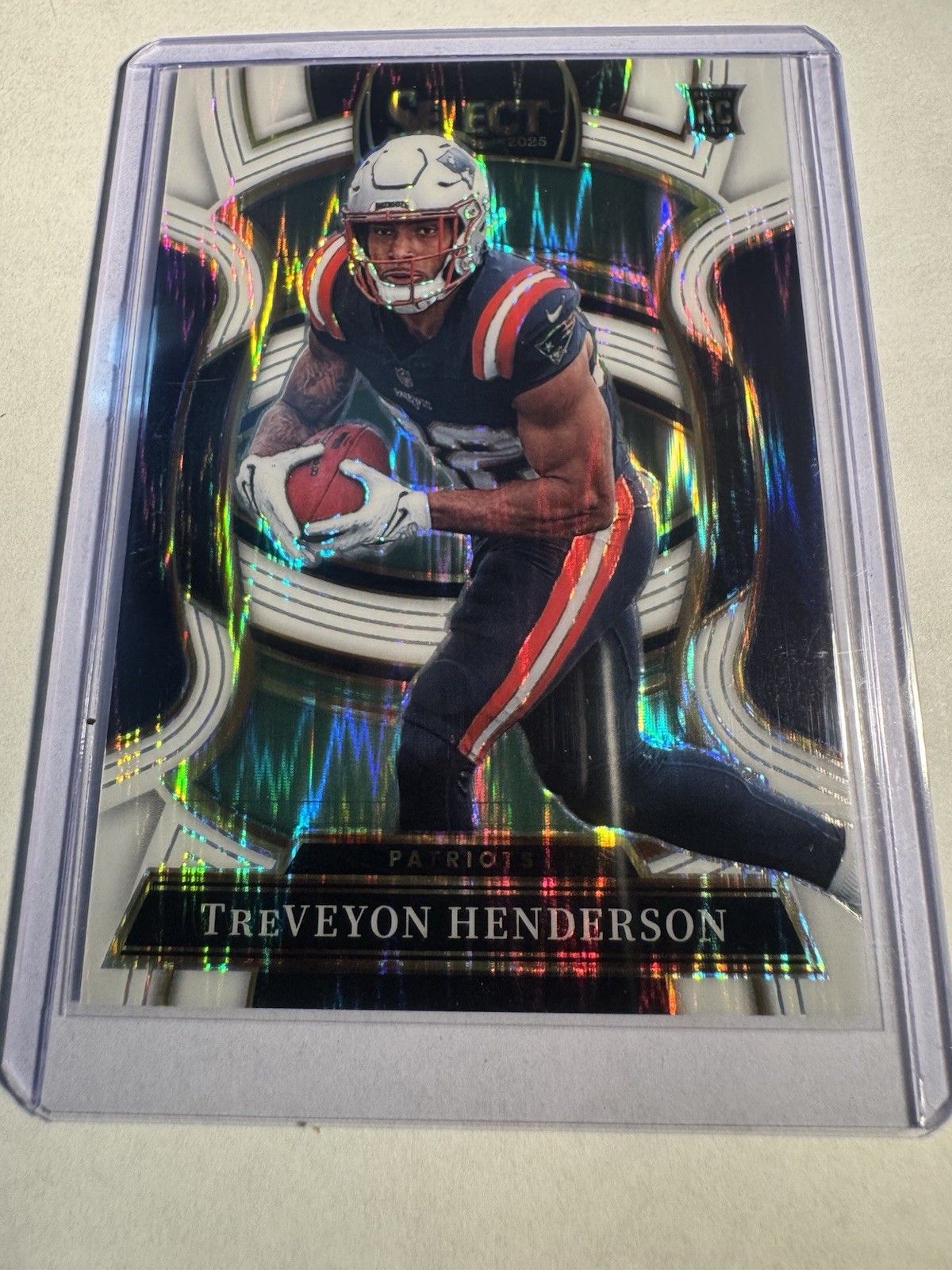 2025 Panini Select TreVeyon Henderson Rookie #78 Concourse White Shock /799 RC
