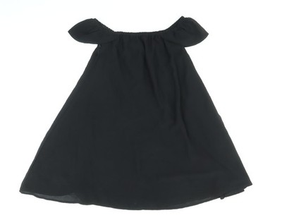Missguided Damen schwarz Polyester Trapez & Swing Größe 4 schulterfrei