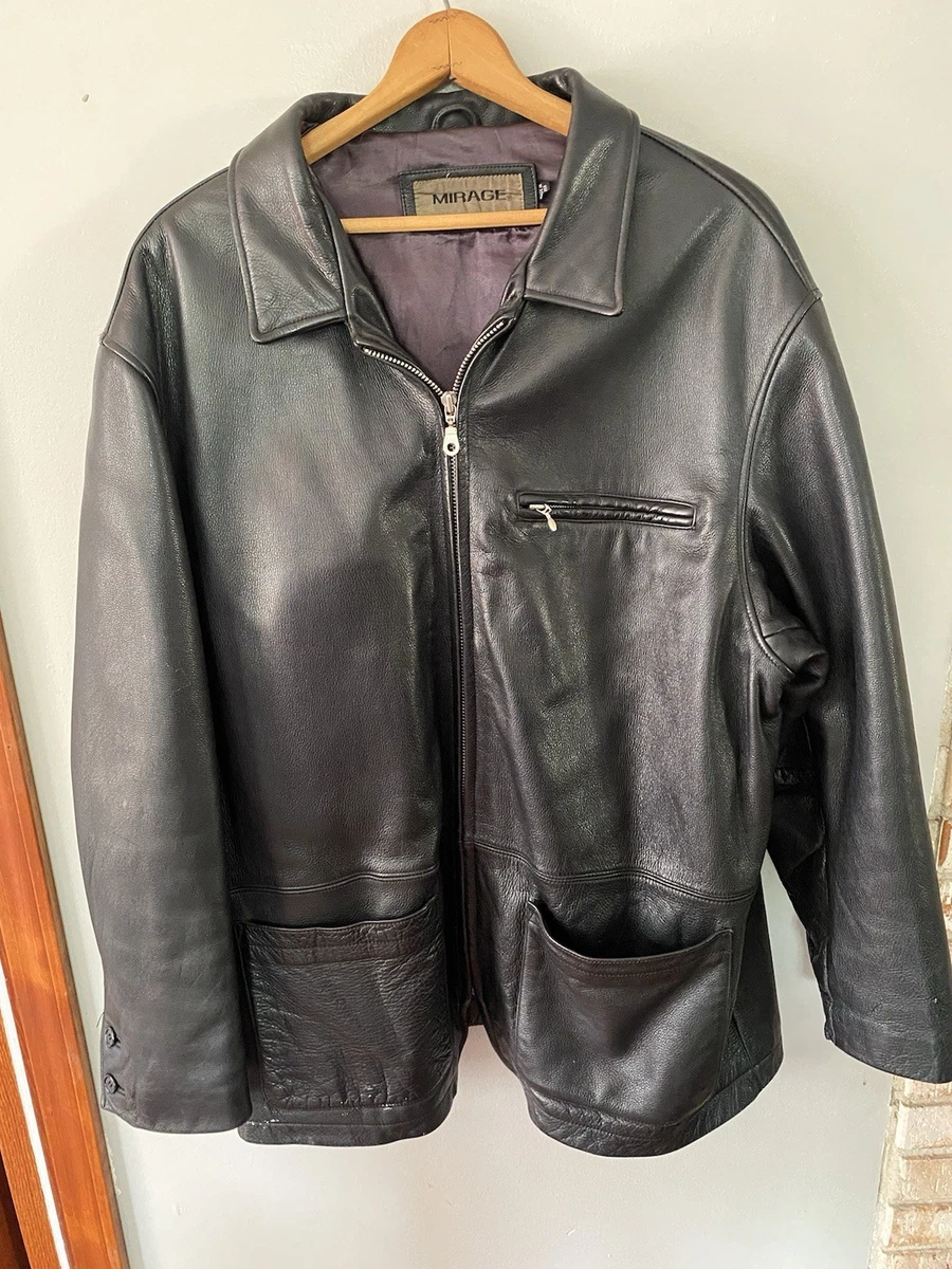 Mirage Leather Outer Shell Black Coats, Jackets & Vests for Men | eBay